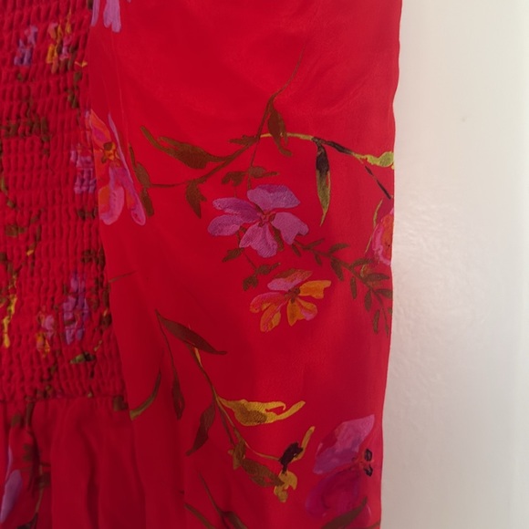 NWOT Lovers + Friends Smocked Faye Floral Puff Sleeve Top - Picture 7 of 11